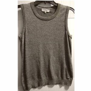 Calvin Klein Sleeveless Sweater Vest Grey Women's Size Medium
